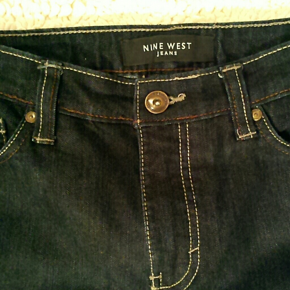 Nine West black straight leg jeans - Picture 4 of 4